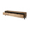 Tv komoda NORD, oak wotan/antracyt 