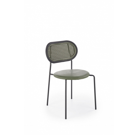 Jídelní židle K524, Zelená/Černá