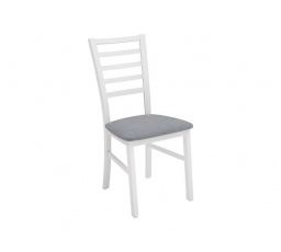 Jídelní židle MARYNARZ II POZIOMY bílá /adel 6 grey