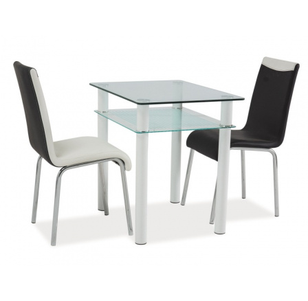 SONO jídelní stůl bílá 80 x 75 x 60 (SONOTB80) (S) (K150-Z)