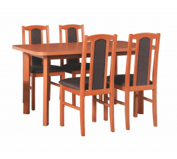 Jídelní set MILÉNIUM 3, stůl + 4 židle, olše