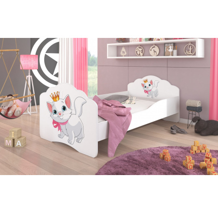 Postel s matrací CASIMO CAT 140x70 Bílá