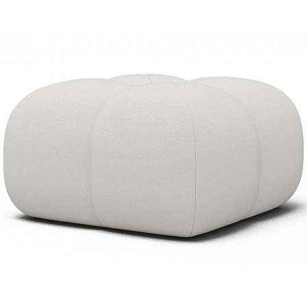 Čalouněný puf Covio, bílý samet Paolli 01 85x52 Čalouněný puf Covio, bílý samet Paolli 01 85x52