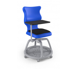 Židle studentská s úložným prostorem Plus Soft velikost 6, Modrá/Šedá 