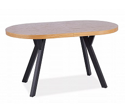 Jídelní stůl DOMINGO II, dub/černý