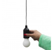 Závěsná lampa žárovka multicolor černá