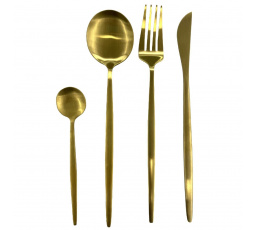Sada příborů Gilded zlaté pro 6 osob