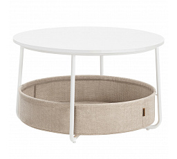 Konferenční stolek 75x75x45cm, mdf, bílá, AFK-E1144 WT