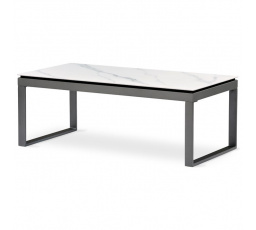 Konferenční stolek 121x61cm, slinutá keramika, mramor, AHG-284 WT