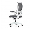 Kancelářská židle, houpací mechanismus, šedá síťovina, KA-C807 GREY