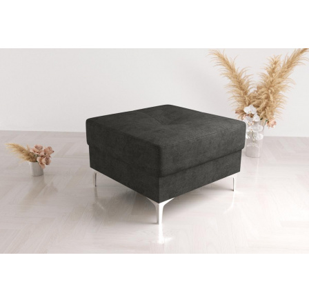 Taburet s kontejnerem 55x55 cm - černá Taburet s kontejnerem 55x55 cm - černá