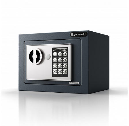 Mini domácí elektronický trezor na kód, na peníze a šperky, 230x170x170 mm: HECTOR Mini domácí elektronický trezor na kód, na peníze a šperky, 230x170x170 mm: HECTOR