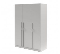 Skříň BRAGA 2 Šedá s kovovými madly