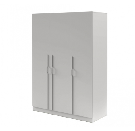 Skříň BRAGA 2 Šedá s kovovými madly Skříň BRAGA 2 Šedá s kovovými madly