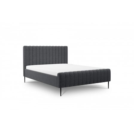 Čalouněná postel do ložnice Nicole - 180x200, Raven 16/černé nohy