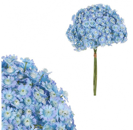 Starček - umělá kytice, modrá barva