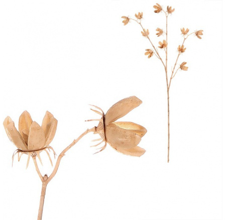 Bavlník kvetoucí - umělý řezaný, barva krémová Bavlník kvetoucí - umělý řezaný, barva krémová