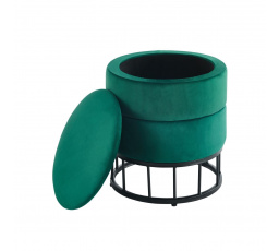 Taburet velvet zelená P3-FXJG B