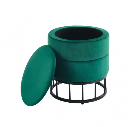 Taburet velvet zelená P3-FXJG B Taburet velvet zelená P3-FXJG B