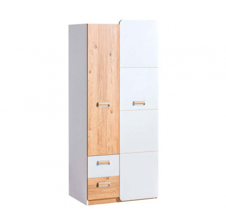 Systém "LORENTO" L1 (Skříň 2D 2S) - Barva: dub nash