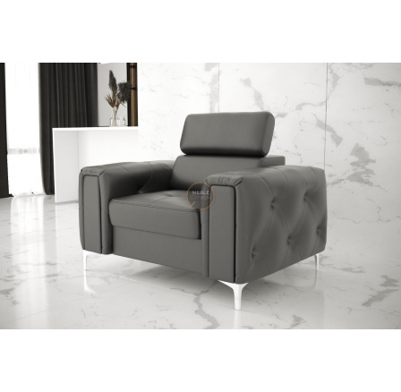 Křeslo ORION přírodní kůže - volitelný odstín 