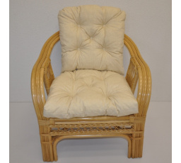 Polstr na křeslo Rio De Janeiro látka světle béžový melír