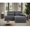 Ripeli Corner Sofa Bed with Storage, Grey Velvet, Right-Hand Facing Modullo 04 180x128 Right 1