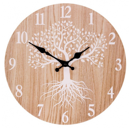 Hodiny nástěnné MDF, 34cm