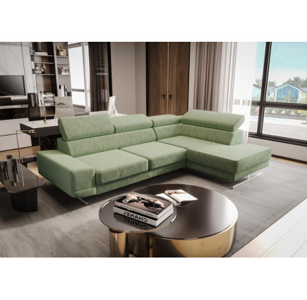 Rohová sedací souprava MILANO I - olivová, pravá