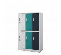IGORTEK skříň MULTICOLOR 1: zadní strana ŠEDÁ RAL7035 + RAL7035 / RAL5021 / RAL5011 H1500*Š900*H450