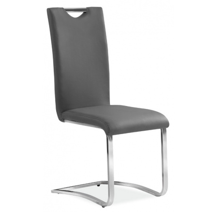 Jídelní židle H-790 - šedá, chrom