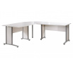 Rohové nohy stolu Office 438 silver grey