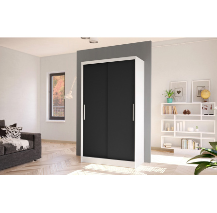 Skříň Kosta I 100 - bílá/černá Skříň Kosta I 100 - bílá/černá