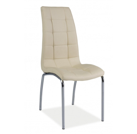 H-104 - jídelní židle krémová  ekokůže (H104K) kolekce "S" (K150-Z)
