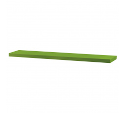Polička nástěnná 120 cm, MDF, barva zelený mat, baleno v ochranné fólii
