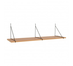 Polička Chiba 120 cm přírodní/ černá