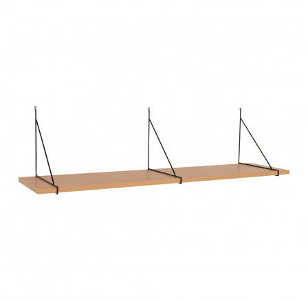 Polička Chiba 120 cm přírodní/ černá