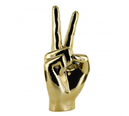 Dekorace, figurka Ruka Victoria zlatá