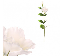 Eustoma - umělá řezaná květina, bílá