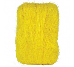 Sisalové vlákno - balení 500 g, barva žlutá
