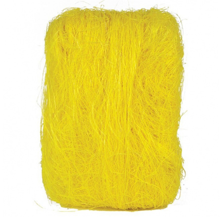 Sisalové vlákno - balení 500 g, barva žlutá