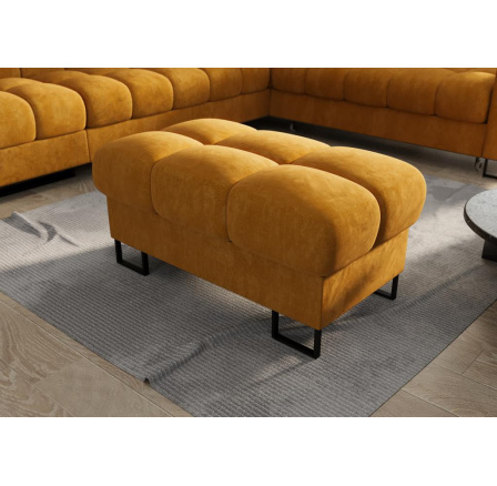 Taburet ASPEN 100x55 cm - žlutá Taburet ASPEN 100x55 cm - žlutá