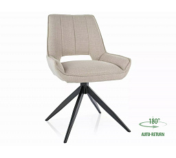 Jídelní otočná židle TELLO BJORN, Béžová 24/Černá