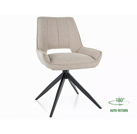 Jídelní otočná židle TELLO BJORN, Béžová 24/Černá
