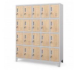 ROBERA skříň ECO: SVĚTLE ŠEDÁ RAL7035 + DUB SONOMA H1720*Š1360*H450