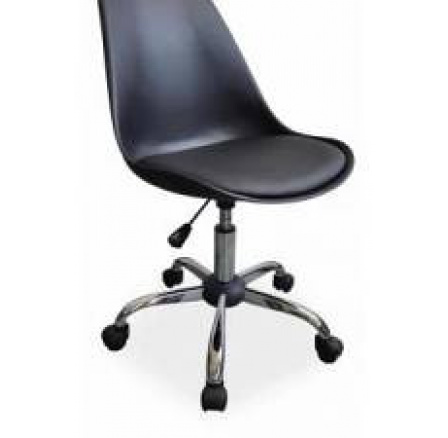 Q-777 - kancelářská židle - koženka černá (S) (K150-Z)POSLEDNÍ KUS