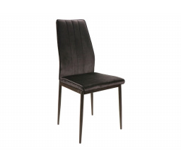 Jídelní židle ATOM VELVET, Černý Bluvel 19/černý mat