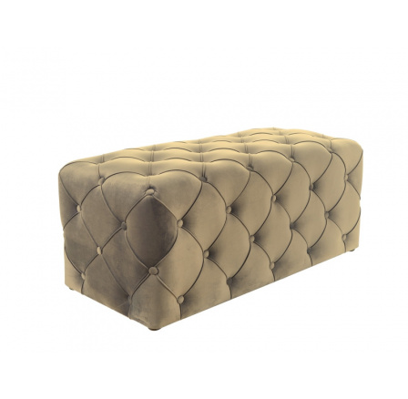 Taburet AVIVA VELVET, béžový Bluvel 28/wenge