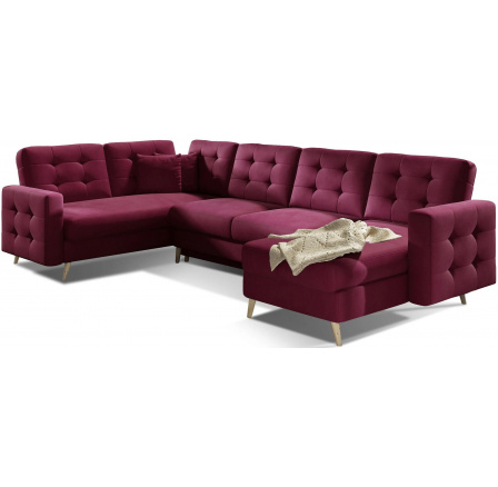 Sedací souprava ve tvaru U ASGARD, Mat Velvet 68 326x93 univerzální