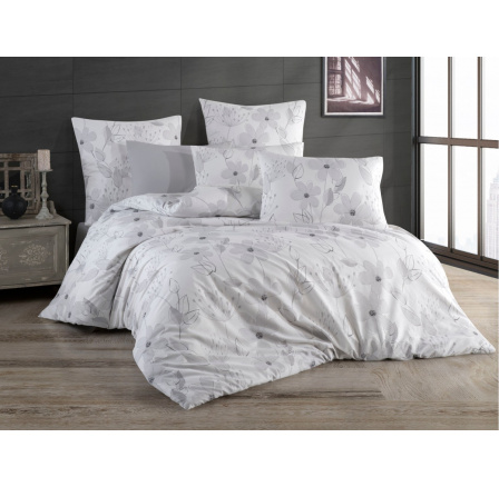 Krepový povlak na polštář Romance grey 50x70